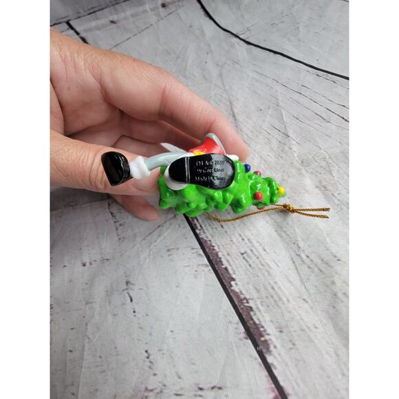 Vintage 2000 Warner Bros Tweety Bird Caroling Bugs Bunny Caring Tree Ornament - Picture 4 of 6